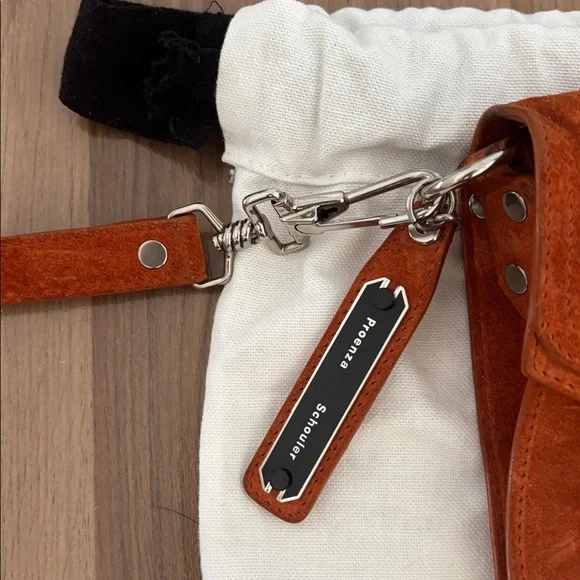 Proenza Schouler Mini Ps1 Suede Bag in Mahogany - Picture 2 of 8